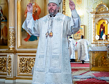 Преосвященнейший епископ Симон сослужил митрополиту Саратовскому и Вольскому Игнатию в день 10-летия его архиерейской хиротонии