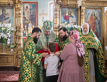 В праздник Входа Господня в Иерусалим епископ Симон совершил богослужение в храме Вознесения Господня города Шахты
