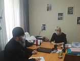 Иерей Георгий Русинов провел встречу с директором школы-интерната № 12 г. Гуково