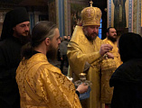 Продолжая паломничество, Преосвященнейший епископ Симон прибыл на остров Валаам