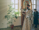 Накануне дня памяти благоверного святого великого князя Александра Невского Преосвященнейший епископ Симон совершил всенощное бдение в Александро-Невском храме г. Шахты