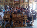 В храме Донской иконы Божией Матери прошли праздничные богослужения, посвященные 15-летию настоятельства протоиерея Романа Амплеева