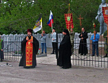 В День Победы жителями сл. Родионово-Несветайская был совершен крестный ход к Могиле неизвестного солдата