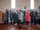 В Неделю вторую Великого поста Преосвященнейший епископ Симон совершил Божественную литургию в храме великомученика Пантелеимона поселка Майский