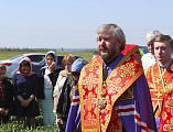 Преосвященнейший епископ Симон совершил «Чин освящения насеянных полей» в Октябрьском сельском районе Ростовский области
