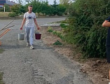 На территории Донского храма Новошахтинска провели акцию «Цветок Герою»   