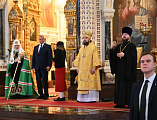 По благословению епископа Шахтинского и Миллеровского Симона,  духовник Каменской общины глухих иерей Владимир Щербаков сослужил Святейшему Патриарху Кириллу