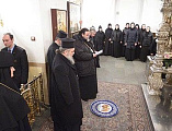 Преосвященнейший епископ Симон сопроводил делегацию Кипрской Православной Церкви во главе с Блаженнейшим Архиепископом Новой Юстинианы и всего Кипра Хризостомом II в Покровский ставропигиальный женский монастырь г. Москвы