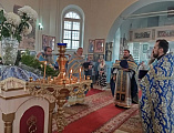 В храме Донской иконы Божией Матери слободы Шарпаевка состоялось соборное богослужение духовенства Тарасовского благочиния
