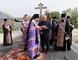 Преосвященнейший епископ Симон совершил чин на основание церкви и водружение креста в поселке Тарасовский