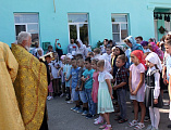 В приходе великомученика Пантелеимона г. Гуково школьники и студенты собрались на молитву перед учебным годом
