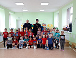 Встреча священника с детьми состоялась в казачьем саду «Солнышко» ст. Боковской