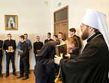 Алтарник Покровского прихода прошел экзаменационные испытания и приступил к обучению в Саратовской духовной семинарии