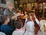 Воспитанники детского сада №28 «Аленький цветочек» посетили Пантелеимоновский храм пос. Майский