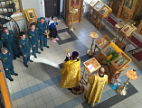 Традиционный, благодарственный молебен с пожарными и спасателями