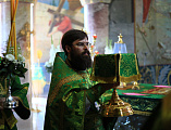 В день Святой Троицы, Пятидесятницы Преосвященнейший епископ Симон возглавил праздничное богослужение в Покровском кафедральном соборе г. Шахты