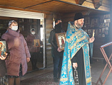 В храме иконы Божией Матери Одигитрия пос. Таловый в праздник Благовещения Пресвятой богородицы состоялось торжественное богослужение и крестный ход