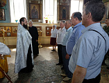 В храме апостола Андрея Первозванного города Миллерово отслужен молебен в честь основания пограничных войск России