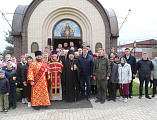 Пасхальные торжества продолжились в храме святых мучениц Веры, Надежды, Любови и Софии в станице Багаевской