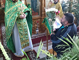 Поздравления с 19-летием диаконской хиротонии принял настоятель Донского храма г. Новошахтинска протоиерей Роман Амплеев