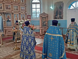 Священники Тарасовского благочиния соборно совершили Литургию в честь иконы Божией Матери «Неопалимая Купина»