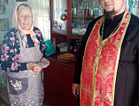 В праздник Победы иерей Анатолий Минаев посетил тружеников тыла в хуторе Елкин