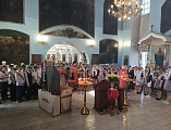Молебен для выпускников школ в день святых равноапостольных Кирилла и Мефодия