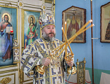 В престольный день Преосвященнейший епископ Симон совершил Божественную литургию в храме Казанской иконы Божией Матери города Гуково