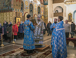 В праздник Введения во храм Пресвятой Богородицы епископ Шахтинский и Миллеровский Симон совершил Божественную литургию в Покровском кафедральном соборе города Шахты