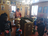В храме в честь Архистратига Михаила хутора Пономарев в канун великого праздника Крещения Господня состоялась Божественная литургия