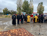 Преосвященнейший епископ Симон принял участие в открытии памятника в честь казаков Фёдора Подтелкова и Михаила Кривошлыкова в селе Верхнесвечниково Кашарского района