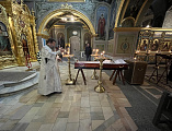 Архипастырь совершил заупокойное поминовение новопреставленного священника Николая Михалушкина