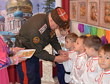 Священник принял участие в празднике юных казачат