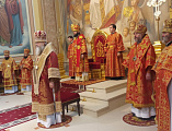 Преосвященнейший епископ Симон сослужил председателю Отдела внешних церковных связей Московского Патриархата митрополиту Антонию в Кафедральном соборе Рождества Пресвятой Богородицы города Ростова-на-Дону