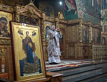 В Неделю Торжества Православия Преосвященнейший епископ Симон совершил Литургию в Покровском кафедральном соборе города Шахты