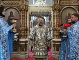В праздник Успения Пресвятой Богородицы епископ Симон совершил Божественную литургию и иерейскую хиротонию в храме Донецкого Успенского архиерейского подворья ст. Гундоровской