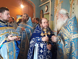 В хаме Владимирской иконы Божией Матери хутора Можаевка было совершено празднование престольного торжества