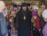 В Неделю вторую Великого поста Преосвященнейший епископ Симон совершил Божественную литургию в храме великомученика Пантелеимона поселка Майский
