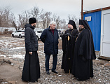С архипастырским визитом Преосвященнейший епископ Симон посетил храмовый комплекс в честь образа Божией Матери «Взыскание погибших» в пос. Сидорово-Кадамовский