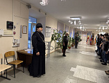 Иеромонах Димитрий (Яроцкий) посетил воспитанников Казачьего Кадетского Миллеровского техникума