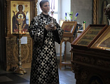 В среду первой седмицы Великого поста епископ Шахтинский и Миллеровский Симон совершил великое повечерие с чтением покаянного канона преподобного Андрея Критского в храме Донской иконы Божией Матери г. Новошахтинска