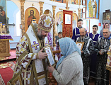 Преосвященнейший епископ Симон с архипастырским визитом посетил Чернышевское благочиние