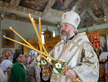 В престольный праздник Преосвященнейший епископ Симон возглавил Божественную литургию в храме Вознесения Господня города Шахты