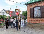 В праздник Вознесения Господня Преосвященнейший епископ Симон совершил Божественную литургию в Вознесенском храме г. Шахты