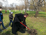 Протоиерей Владимир Иванов принял участие в посадке деревьев в городском Александровском парке вместе с воспитанниками социально-реабилитационного центра детей с ограниченными возможностями «Добродея»