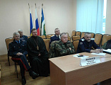 Молебен и беседа о духовном состоялись в Миллеровском Казачьем Кадетском техникуме в день памяти святой великомученицы Екатерины