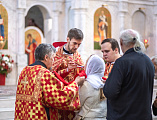 Соборным богослужением Преосвященнейший епископ Симон отметил день тезоименитства в Покровском кафедральном соборе города Шахты