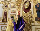 С архипастырским визитом Преосвященнейший епископ Симон посетил Покровский храм г. Каменск-Шахтинский и совершил чин присоединения к Православной Церкви временно от нее отпавшего христианина