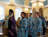 Епископ Шахтинский и Миллеровский Симон совершил всенощное бдение в Покровском архиерейском соборе города Пензы