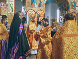 Преосвященнейший епископ Симон совершил благодарственный молебен по случаю дня рождения Святейшего Патриарха Московского и всея Руси Кирилла